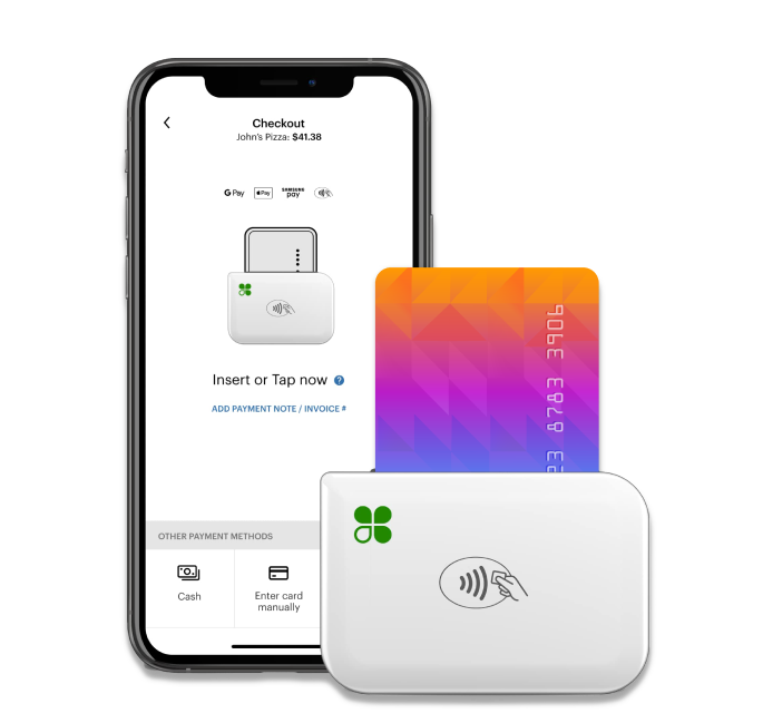 Mobile App showing connectivity to the Clover payment device